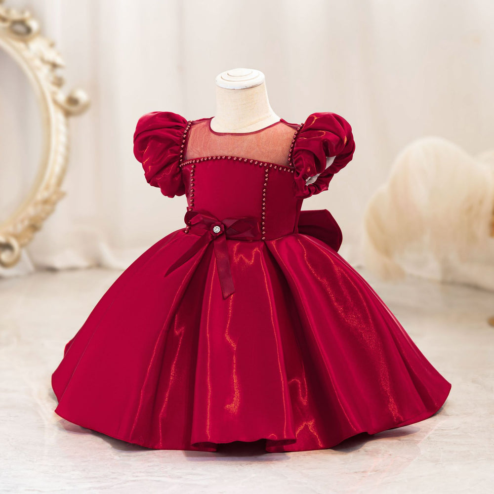 Export small children's dress puff sleeve princess dress baby girl first birthday dress baby dress