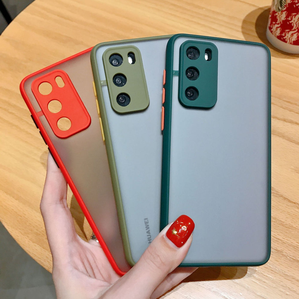 Suitable for huawei honor s7pro phantom eye protection fine hole contrast color frosted nova7se mobile phone case anti-fall protective case