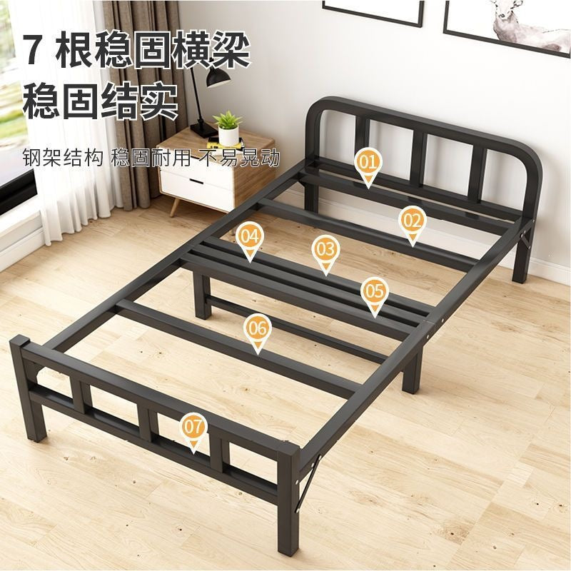 Lunch break foldable bed single simple portable companion bed office lunch break rental house economical portable foldable bed