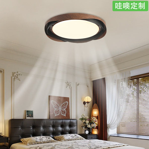 [Wow] Medieval fan ceiling light Nordic designer 2025 new pastoral master bedroom creative light