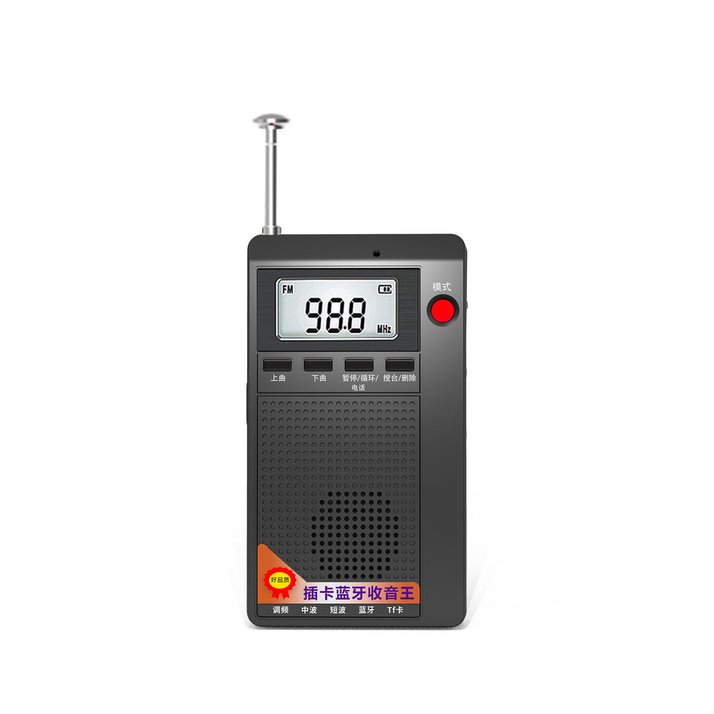 Tuoxiang t-6651 mini portable full band radio bluetooth tf card slot small speaker rechargeable for campus use