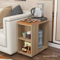Small apartment coffee table, living room mobile tea table with wheels, sofa side table, mobile trolley table, side table