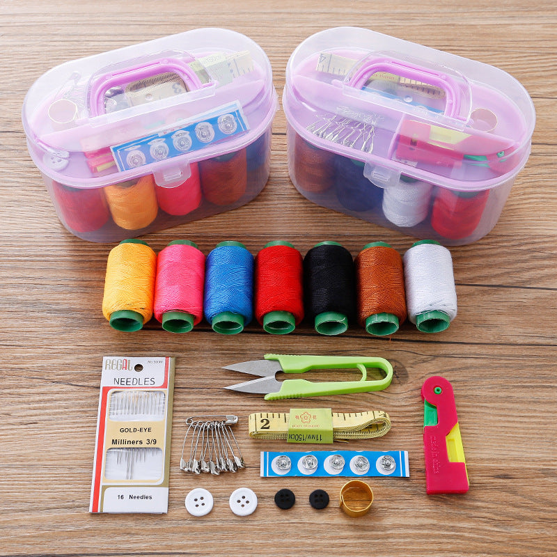 Sewing box Portable sewing handmade set Household hand sewing clothes Sewing kit Sewing box Storage box Organizing box Wholesale