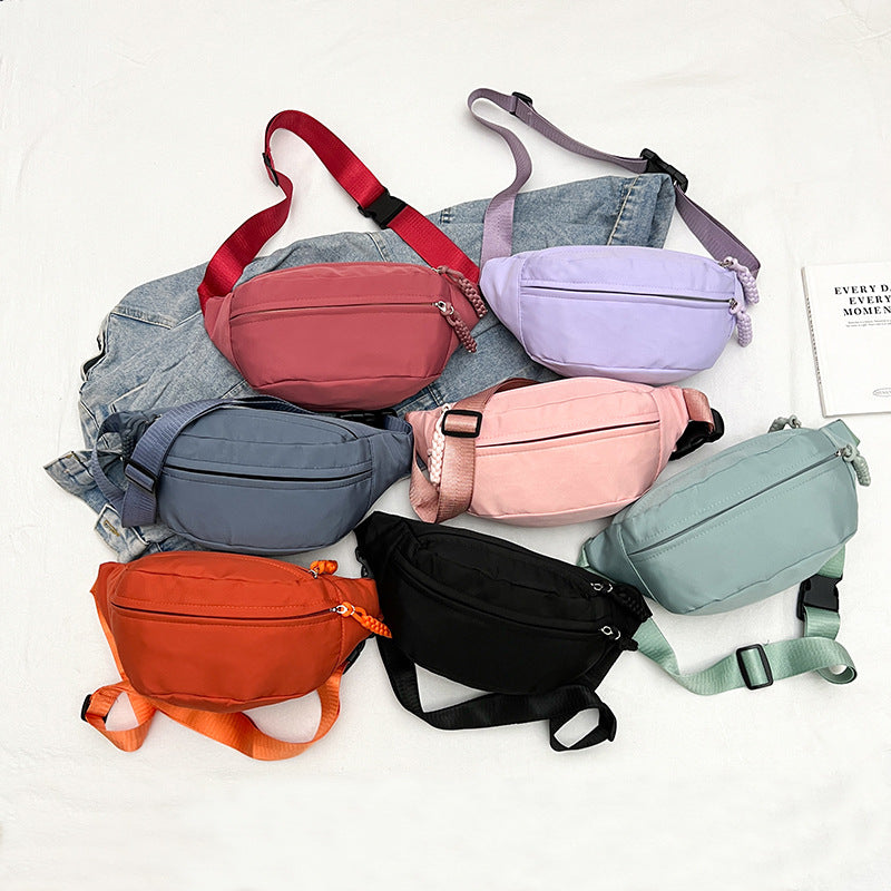 New breast bag women ins cool large capacity messenger bag casual Japanese students shoulder backpack light sports