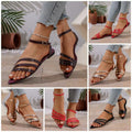 european and american summer new patent leather flat women's sandals solid color plus size open toe peep toe high pointed toe sandals