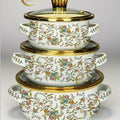 Factory direct sales cross-mirror hot-selling enamel large 3pcs pot set, high-quality soup pot, double-ear soup pot, high-quality pot set