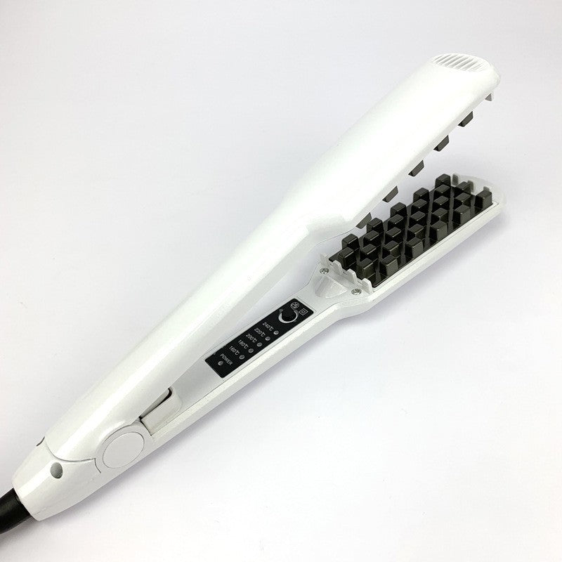 corn silk plaid curling iron negative ion hair root fluffy curling iron straight dual-purpose splint hair iron direct sales