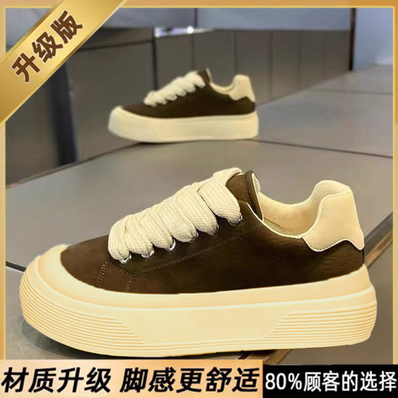 Popular hot-selling men's shoes 2026 summer new trendy brand high-end handsome casual thick-soled sneakers breathable flat shoes