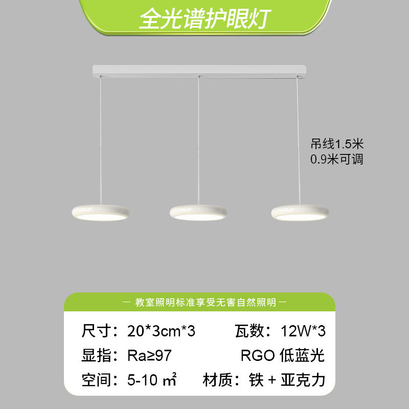 King Lake Restaurant Lights Simple Modern Minimalist Light Luxury Three-head Bar Lighting Internet celebrity Nordic UFO table chandelier