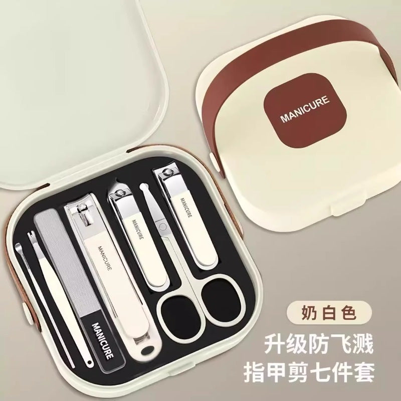 portable anti-splash nail clipper set beauty manicure nail clipper set manicure tool set complete set