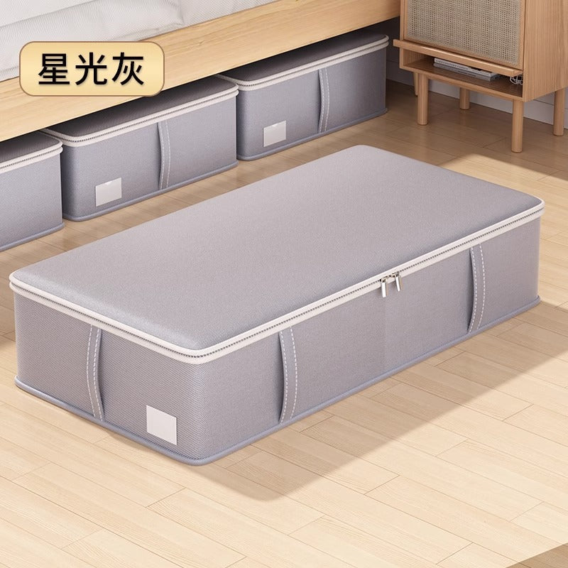 Bed bottom storage box Flat fabric finishing box Storage box Quilt cabinet top box Clothes under bed Wardrobe dormitory