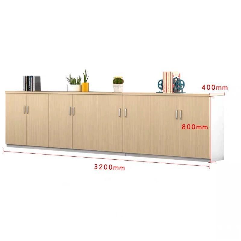 Office file cabinet partition cabinet wooden wall-mounted information cabinet table side tea cabinet with lock storage low cabinet storage cabinet