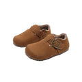 Fankahao kids two cotton birkenstock shoes winternew arrivalk-stylegirl soft bottom small leather shoes retro beanie shoes