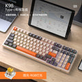 Attack shark k98 wired rgb hot-swappable mechanical keyboard - low profile yellow switch
