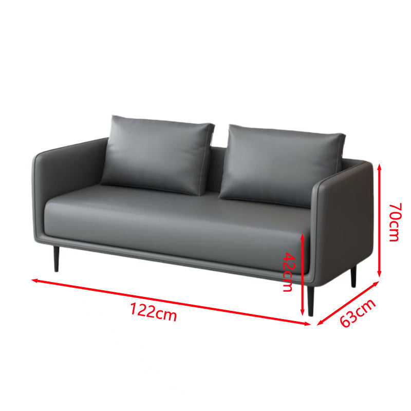 Luxury office sofa set for 4s dealerships: minimalist modern business reception, meeting, and lounge area - available in single, double, and three-seater configurations
