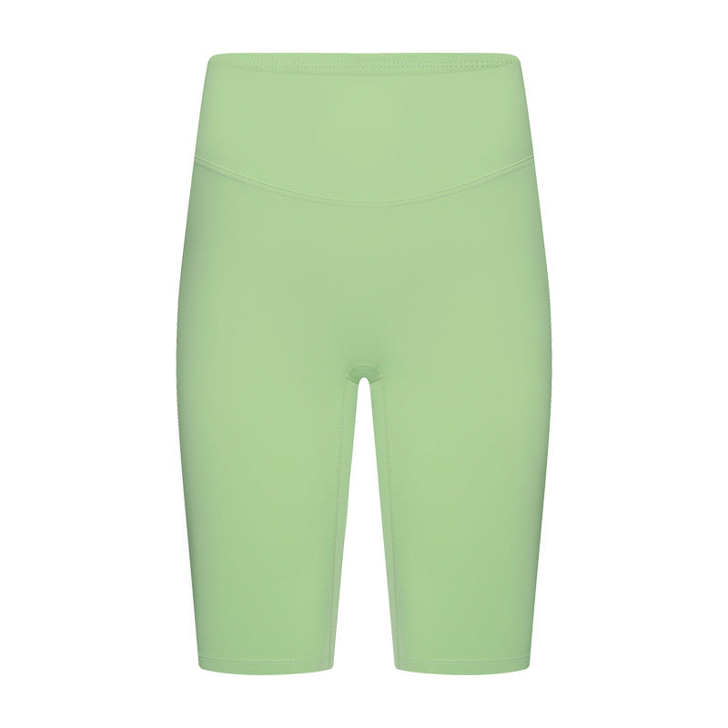 Evrlue seamless anti-roll tummy control butt lifting yoga leggings - stretchy, skin-friendly, women's active 5-inch shorts dk388