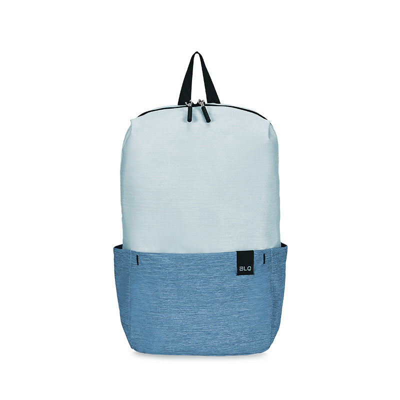 New spring outing backpack: fresh color combinations, small bag, perfect for middle and high school students, college students, everyday commuting, lightweight, breathable, and color block design