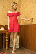 Export fashionsexyintimates women's lace temptation sexy pajamas one shoulder see-through pajamas nightgown 9415