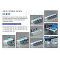 Saint li technology-style surveillance console, command center dispatch console, monitoring center operation console, curved workstation