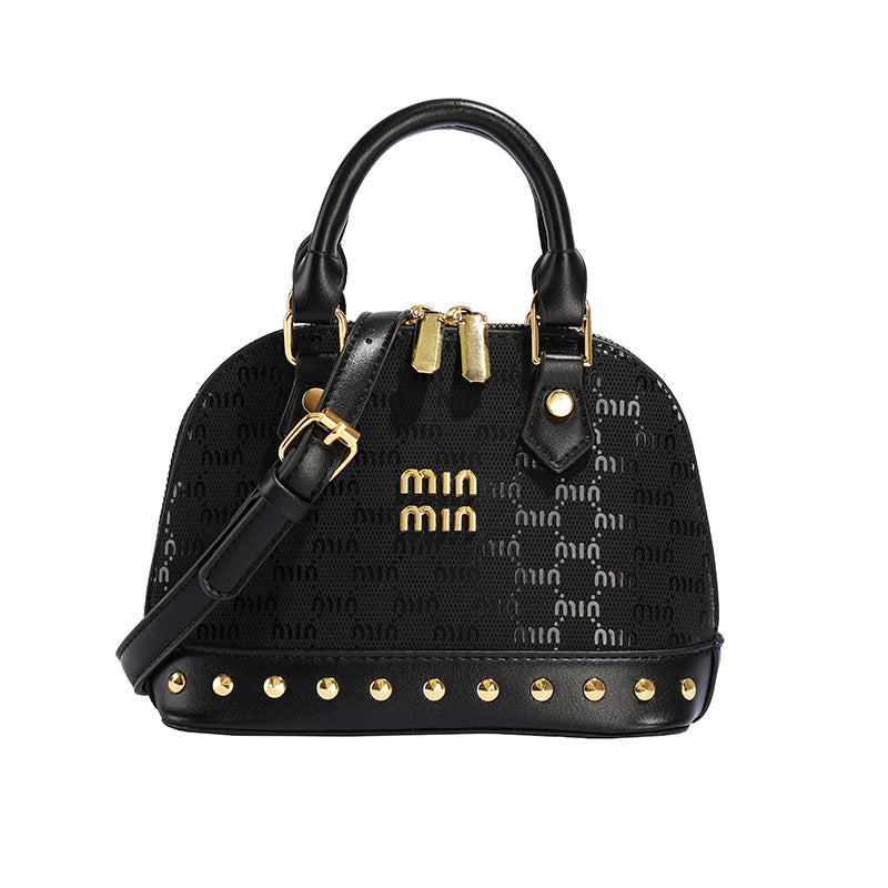 Foreign trade European and American retro shoulder shell bag women's bag high sense versatile handbag foreign style fashion printed messenger bag