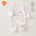 Babibele pure cotton boneless baby rompers all year round butterfly clothing toddler onesie long sleeves belly protection home clothes