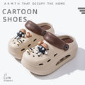 2025 new women's wedge platform clogs - summer outdoor wear, thick sole, two-wear style, chunky heel, non-slip beach sandals & slippers