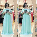 sourcing:  new african-style one-shoulder chiffon dress - plus size bridesmaid dress for