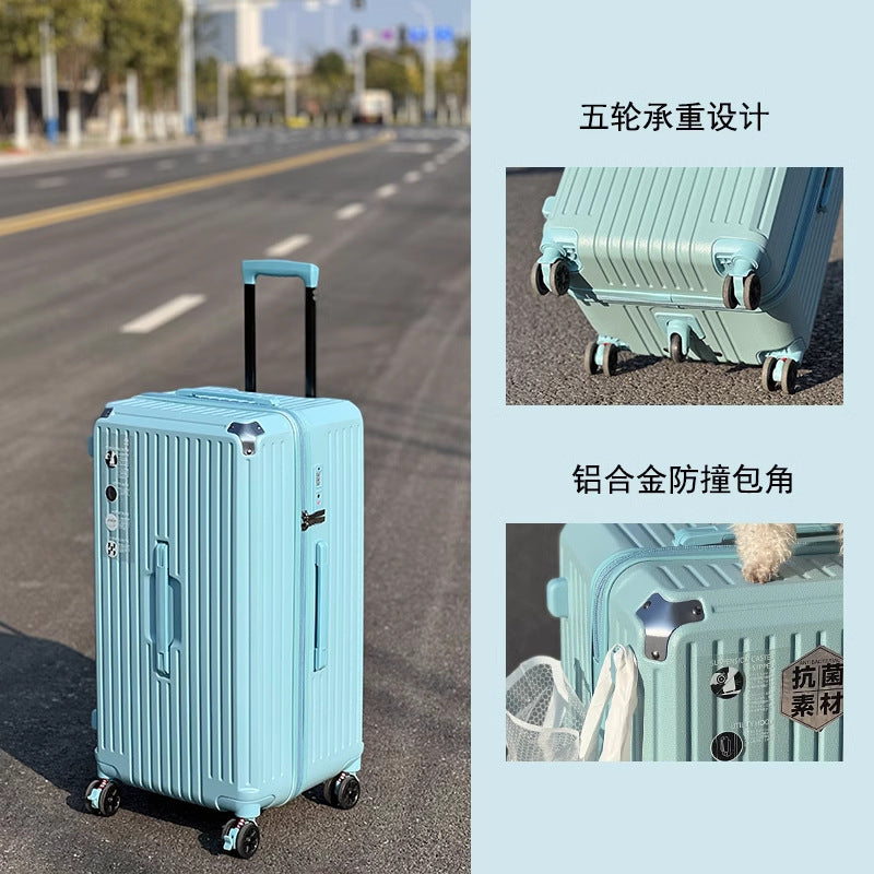 Large-capacity trolley case 28-inch college student suitcase female shock absorption brake universal wheel password suitcase male