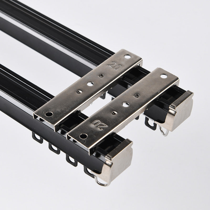 【g202】aluminum alloy electrophoresis ultra-thick peak wall thickness 2.0 silent curtain track slide curtain rod guide rail