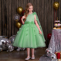 european and american custom-made children's dresses: new high-end floral dresses for little girls, perfect for flower girls, weddings, piano performances, and european & american styles