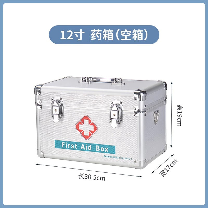 Aluminum alloy medical box, household multi-layer storage box, doctor's visit box, first aid box, small emergency medical box