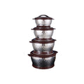 Magnetic double-layer pot three-piece set stainless steel thermal insulation pot exported to africa suit pot drill point 4pcs thermal insulation pot pot