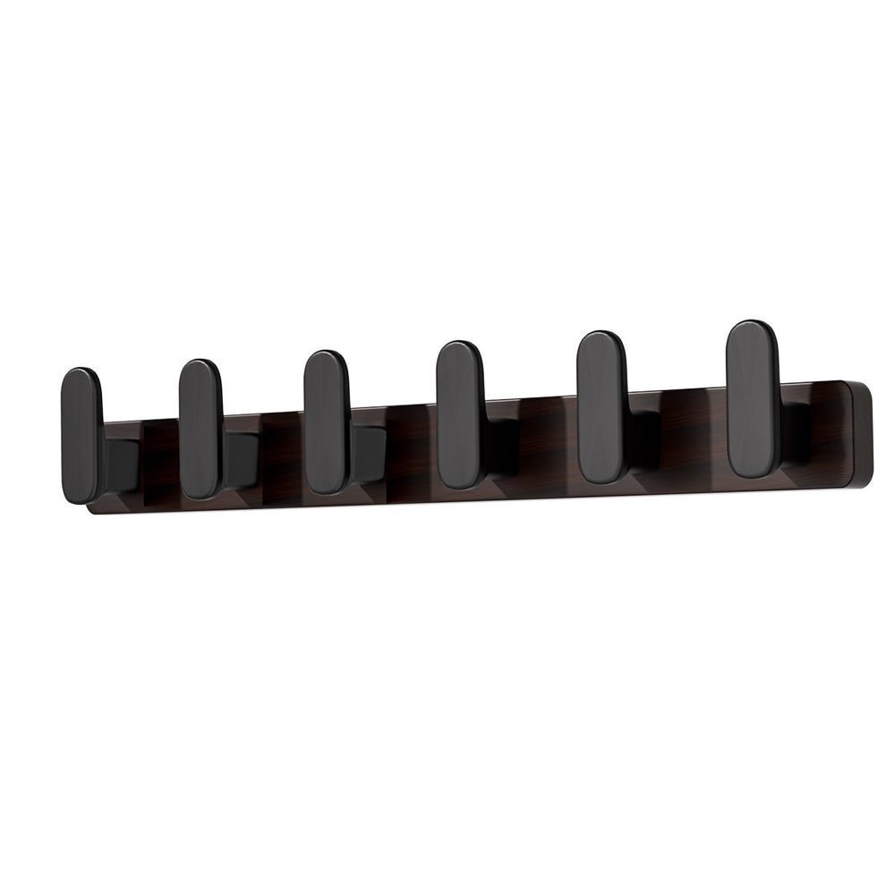Walnut wood hook - no drilling required, over-the-door coat and hat hook, wall-mounted fixed clothes hook, entryway coat rack