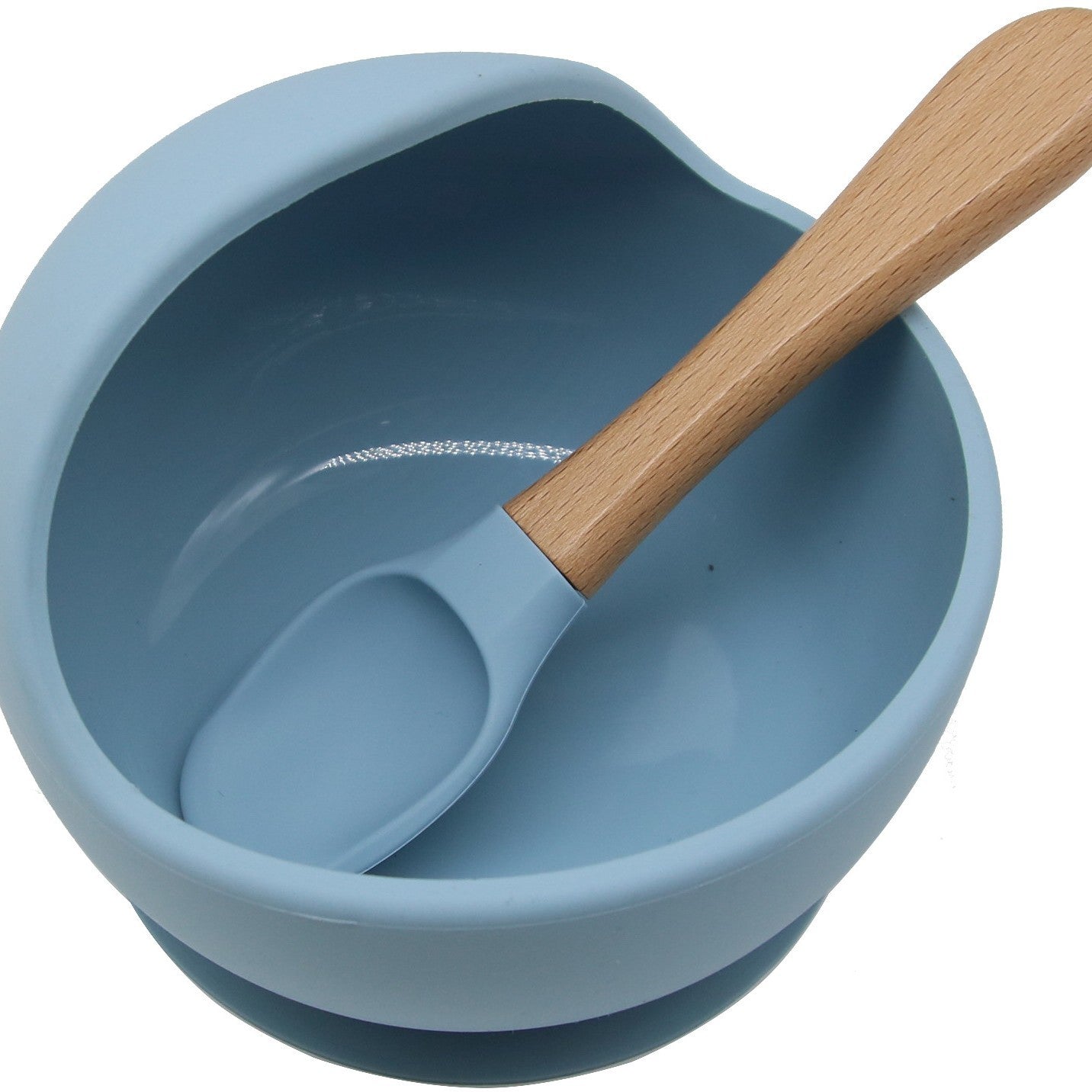 Cross-border wholesale silicone children's tableware set, children's products, complementary food bowls, forks, spoons, bibs, seven-piece tableware set