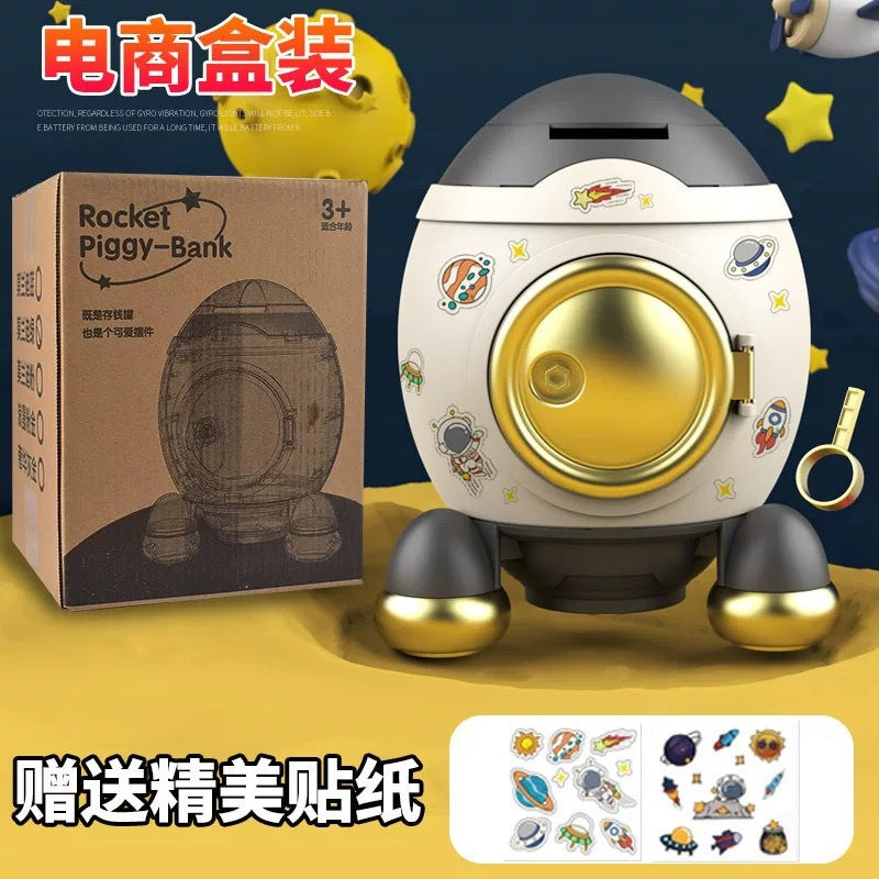 【clearance sale - half price!】large capacity piggy bank toy - deposit & withdrawal with key - diy handmade ornament