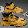 Men's 2025 spring new high-top casual sneakers, trendy thick-soled height-increasing non-slip outdoor work boots, martin boots