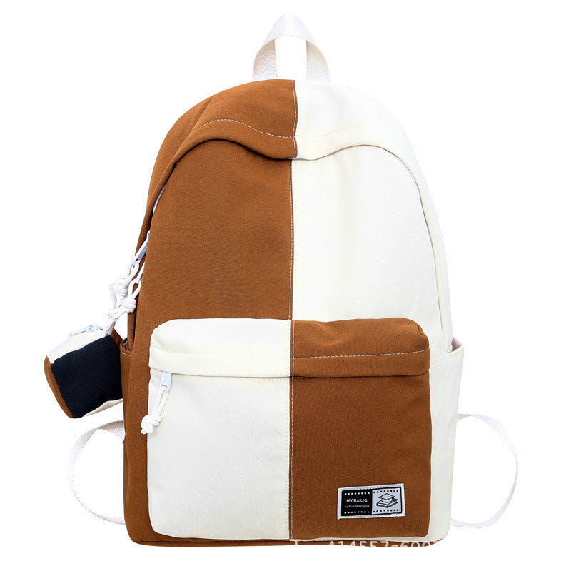 Summer backpack with integrated organizer pouch - perfect for middle school, high school, and college students - everyday carry, breathable air cushion straps