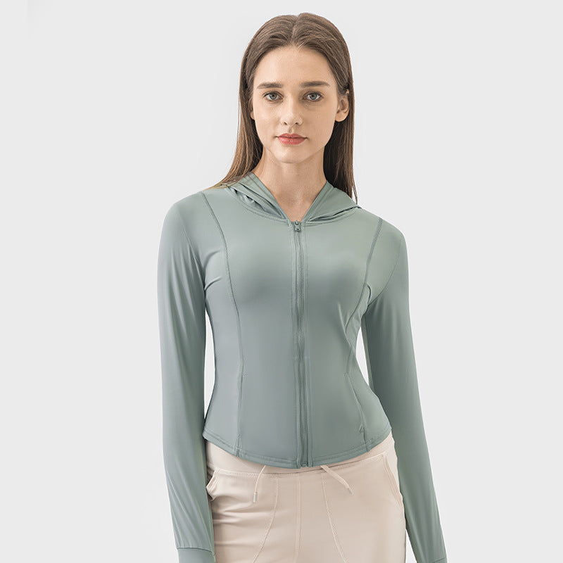 Summer outdoor sun protection clothing for women new arrival hooded sports uv protection outwearupf50+ sun protection clothing dss095