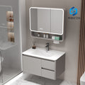 For homethickened honeycomb aluminum bathroom cabinet ceramic all-in-one basin waterproof moisture-proof washbasin washbasin storage cabinet