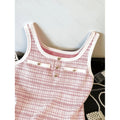 cross-border code  independent station 1688 eleganceknitting tweed style button decoration fashion vest