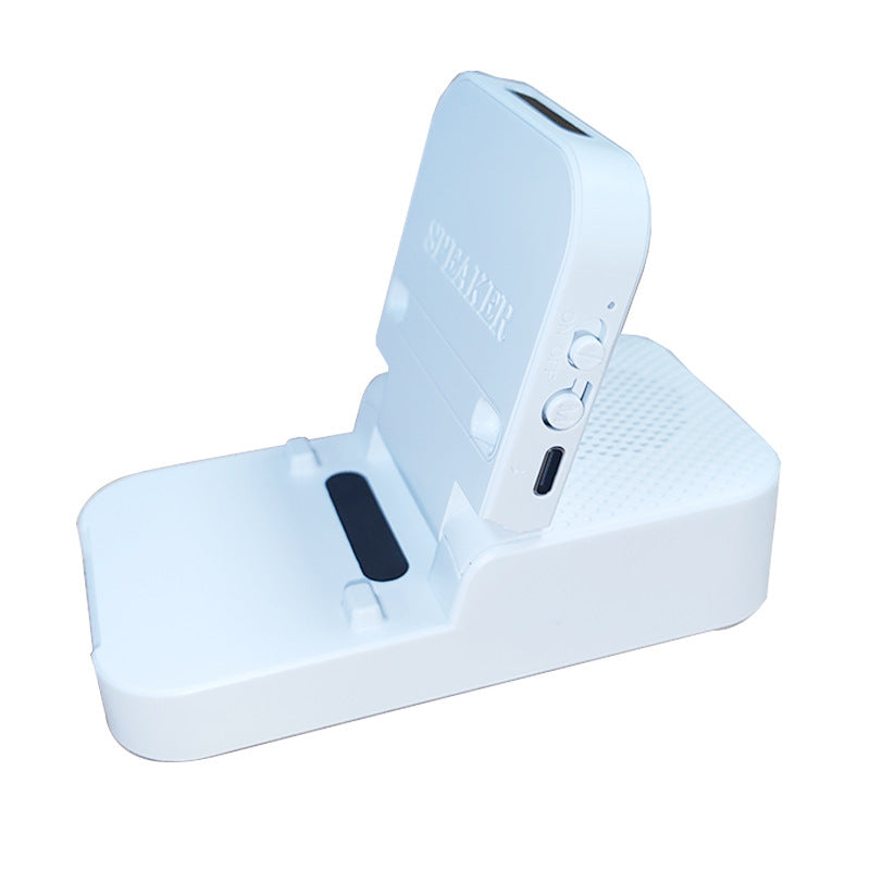 Induction amplification bluetooth audio portable small speaker amplifier mobile phone holder audio three-in-one