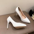 High heels women's color 8/11cm stiletto k-style bright slimming lookelegant bridesmaid dress wedding photo shoes leather shoes flats
