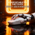 Silver sculpt g19 bluetooth + wired + 2.4g wireless tri-mode lightweight gaming mouse for desktop pc with rgb custom design
