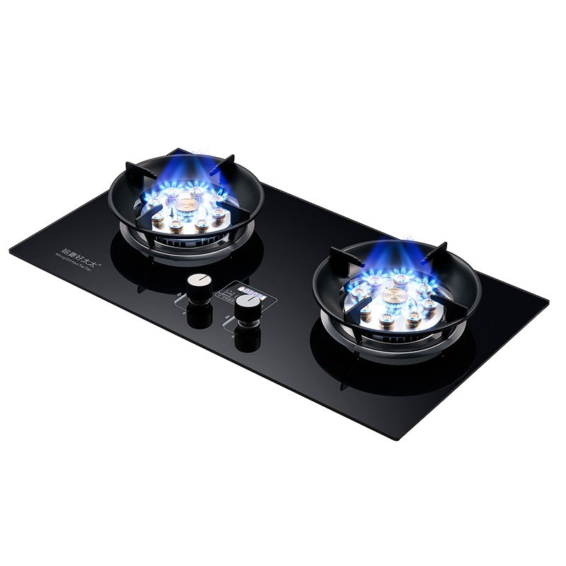 Gas stove for homenatural gas stove double stove embedded dual-purpose flameout protection timing fierce fire stove gas stove wholesale