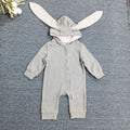Spring & fall baby cute rabbit jumpsuit pit cotton long sleeves hooded romper newborn cute outing romper