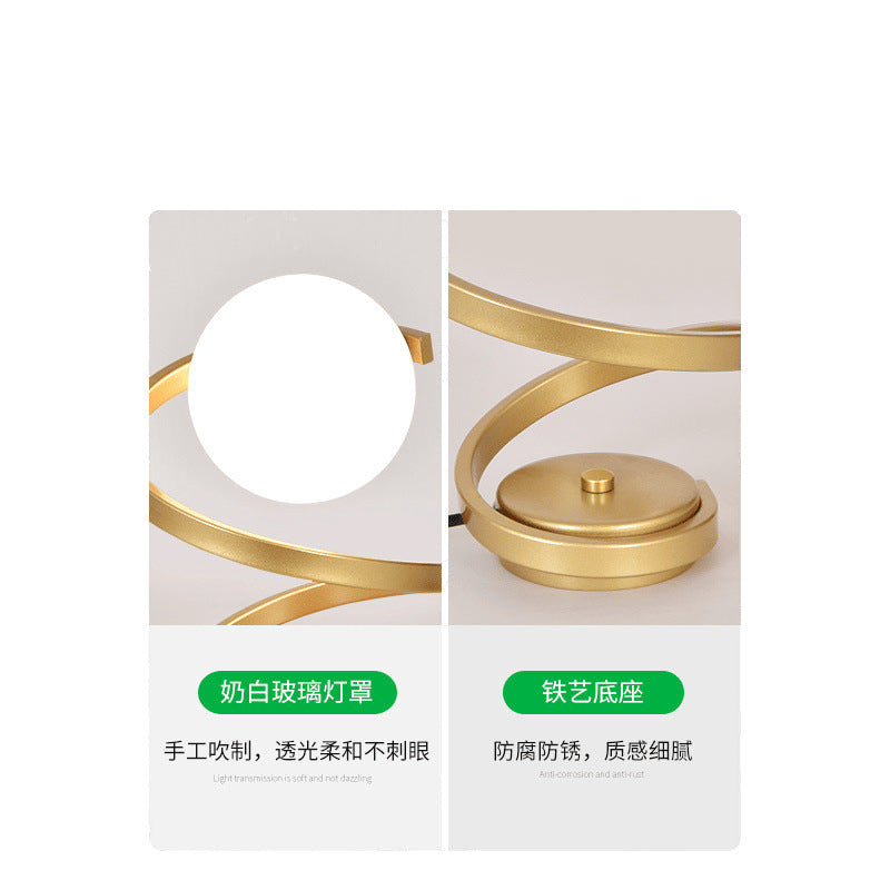 Table lamp night lamp dormitory eye protection desk lamp modern simple bedroom bedside table lamp creative warm atmosphere lamp