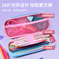 New eva stationery box, drop-resistant, water-repellent, large capacity, cartoon pencil case, multifunctional 3d leather material, waterproof and water-repellent