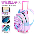 2026 new 3d dinosaur kindergarten trolley backpack - large capacity, lightweight, and easy-push cart backpack