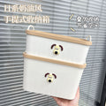 Japanese cream style storage box for home dog satchel storage box desktop miscellaneous storage storage box large capacity