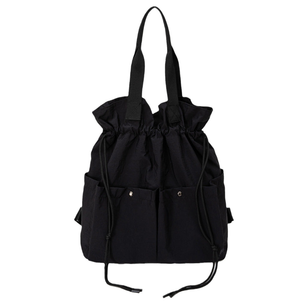 New backpack, cloud bag, drawstring model, multi-functional shoulder tote bag, travel bag, lightweight model, large-capacity women's bag.